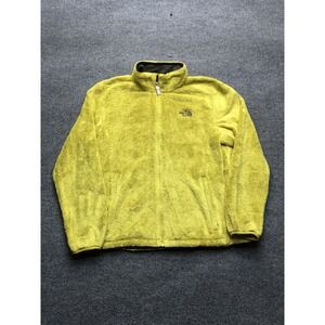 North Face Jacket Womens XL Yellow Osito Fleece Full Zip Soft Fuzzy High Pile